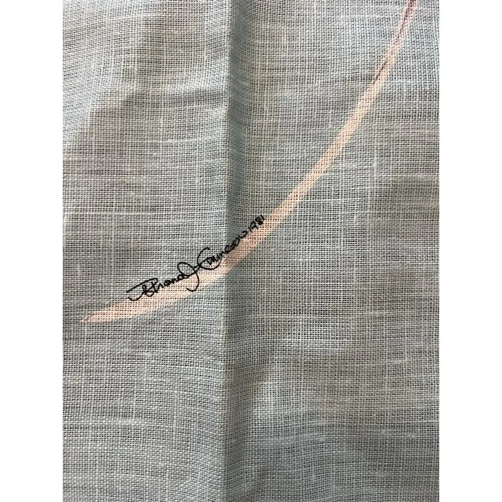 New Bermuda Longtail Bird 100% Linen Tea Towel Made In Ireland